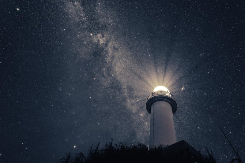 Starry night sky